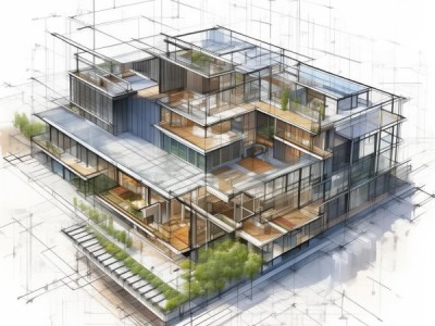 商贸大楼平面设计案例研究，从概念到实践的视觉推理