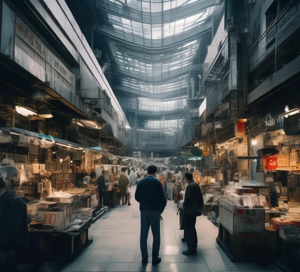 商贸重构的悖论，商贸城的不法活动与商业重构的矛盾与挑战